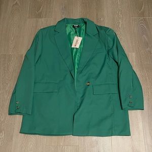 Missguided green blazer